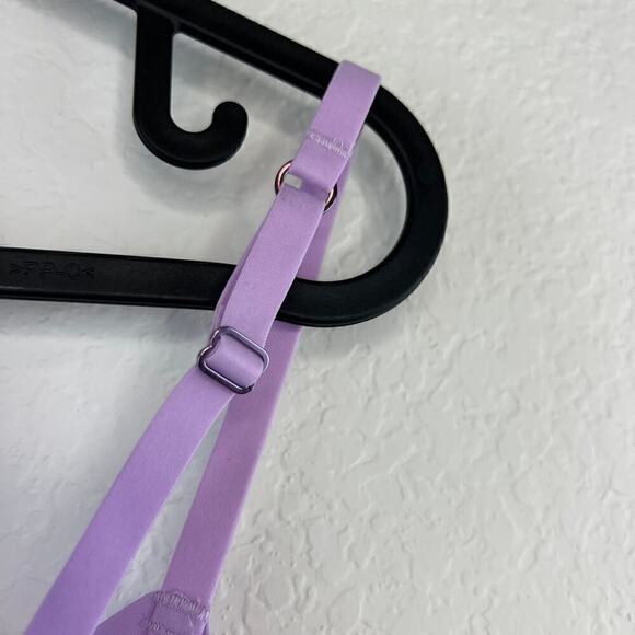 NWT Aerie Smoothez Full Coverage Mesh Unlined Bra Soft Violet Purple Size 36B - Picture 4 of 8